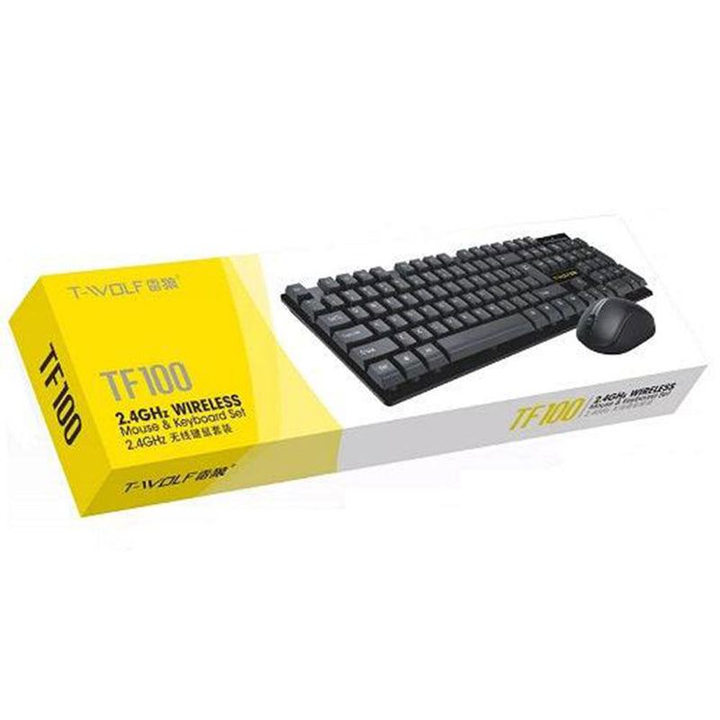 T-Wolf TF-100 Wireless Mouse and Keyboard Combo