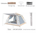 3-4 person glamping  automatic canvas outdoor camping tent