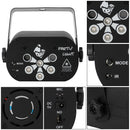 Rechargeable LED Laser Party Light Projector (6 Hole)