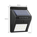 Solar Power LED Wall Light- 20 led