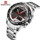 NAVIFORCE Men Digital Watch LED Sport Military Men