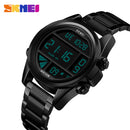 SKMEI Brand 1448 Luxury Fashion Men/Male Digital Wristwatch 30M Waterproof Stainless Steel band Sport