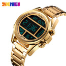 SKMEI Brand 1448 Luxury Fashion Men/Male Digital Wristwatch 30M Waterproof Stainless Steel band Sport