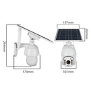 Waterproof Night Vision Intelligent Solar Energy Alert Surveillance PTZ 4G Camera System