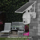 Waterproof Night Vision Intelligent Solar Energy Alert Surveillance PTZ 4G Camera System