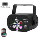 Rechargeable LED Laser Party Light Projector (6 Hole)