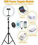 Selfie LED Ring with Tripod (10Inch)