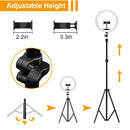 Selfie LED Ring with Tripod (10Inch)