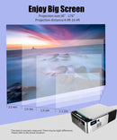 T6 Android Mini led projector Support 4K 3D 3500 Lumens Wifi Bluetooth-compatible Portable Cinema
