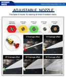 Bison 3400RPM 6.5HP Portable High Pressure Water BlasterWasher