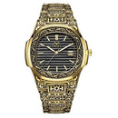 Fashion quartz Brand ONOLA luxury  stainless steel gold watch mens